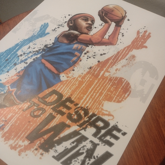 NEW! CARMELO ANTHONY KNICKS 8.5x11 ULTRA PREMIUM GLOSSY REPRINT COLOR ART POSTER - Picture 6 of 7